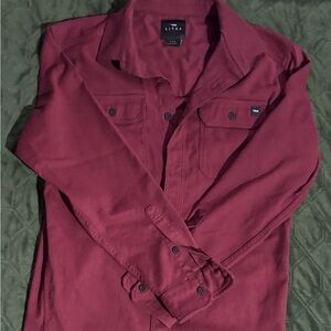 Sitra Burgundy Button-Up Shirt